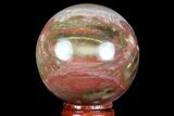 Colorful Petrified Wood Sphere - Madagascar #71547-1